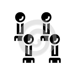 clip croquet game glyph icon vector illustration