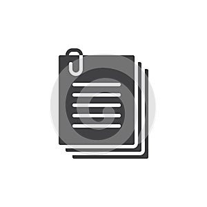 Clip files icon vector