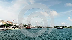 A clip of Hamilton City harbour in Bermuda.
