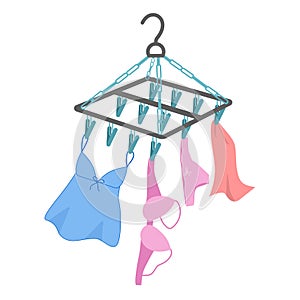 Clip Hanger Drying Rack for Underwear and Lingerie
