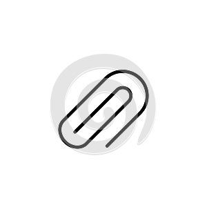 Clip, Metal, Paper, Pin Business Logo Template. Flat Color