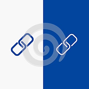 Clip, Paper, Pin, Metal Line and Glyph Solid icon Blue banner Line and Glyph Solid icon Blue banner