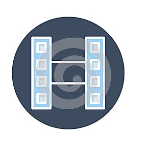 Clip reel Vector icon which can easily modify or edit