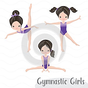 Clipart Cute Girl Gymnast Gym