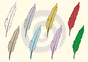 Clipart feathers