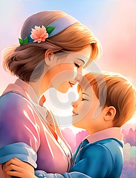 clipart of mothers love