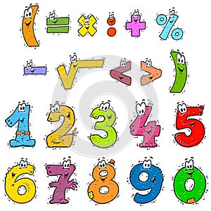 Clipart Numbers Color