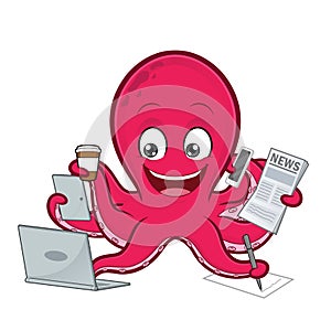 Octopus multitasking