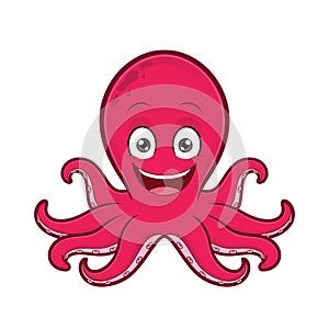 Smiling octopus photo