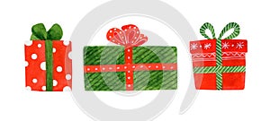 Clipart red christmas sock for gifts with ornament.