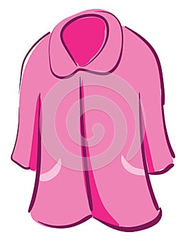 Clipart of a showcase pink-colored nightie vector or color illustration