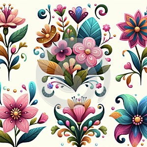 Cliparts Flowers illustration