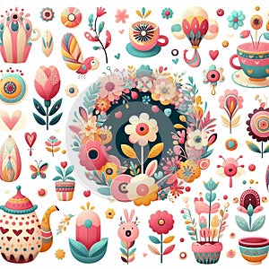 Cliparts Flowers illustration