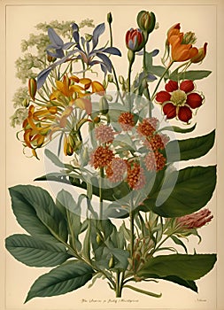Cliparts Flowers packs illustration