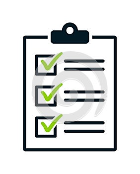 Clipboard checklist icon