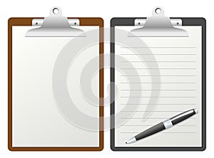 Clipboard with Blank Paper