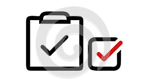 Clipboard Checklist Icon Set Task Management Approval UI vector design Generative AI