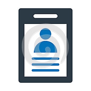 Clipboard, cv Vector icon which can easily modify