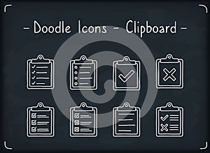 Clipboard Doodle Icons