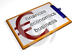 Clipboard - finances - economics - business