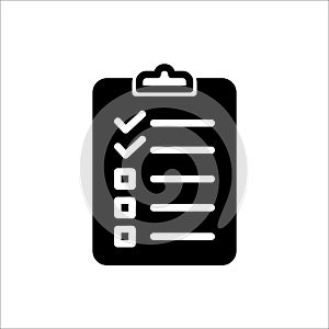 Clipboard icon with checked task checklist
