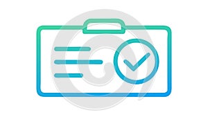 Clipboard Icon with Checklist for Task Management, vector design Generative AI