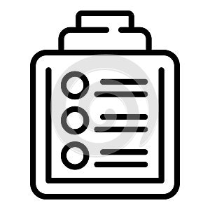 Clipboard kol icon outline vector. Key leader