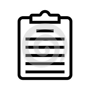 Clipboard line icon