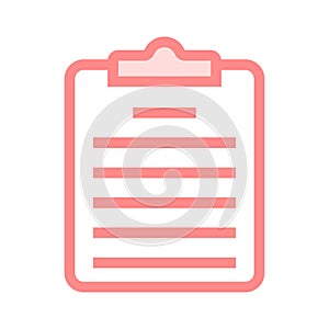Clipboard line icon