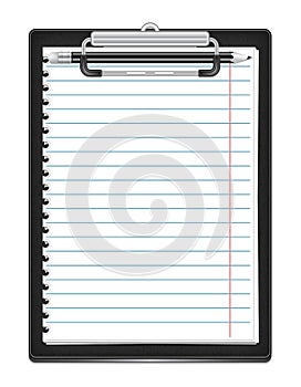 Clipboard with pencil