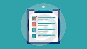 Clipboard with Regulatory Rules An illustration of a clipboard filled with sheets of paper summarizing data protection photo