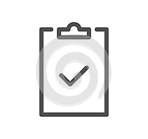 Clipboard related icon.