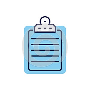 Clipboard related vector icon