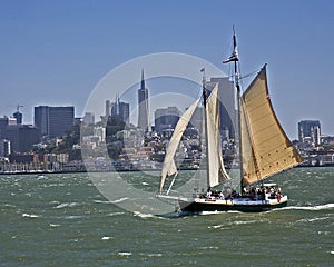 Clipper in San Francisco bay