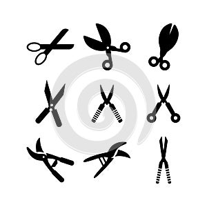 Clippers garden icon or logo isolated sign symbol vector illustration