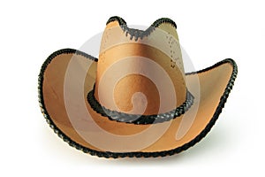 Clipping paths,cowboy hat isolated on white background photo