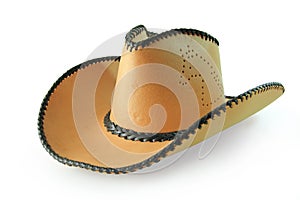 Clipping paths,cowboy hat isolated on white background photo