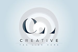 CLL abstract letter logo