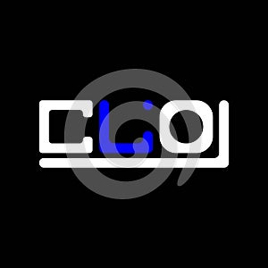 CLO letter logo creative design with vector graphic, CLO