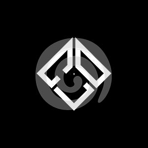 CLO letter logo design on black background. CLO creative initials letter logo concept. CLO letter design
