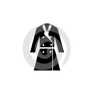 cloak icon on white background. Clothing or Clothes or Fashion for Man Woman Icon Vector Illustration