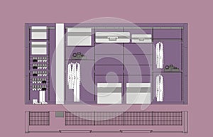 Cloakroom Cupboard Drawing