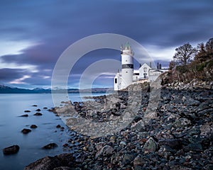 Cloch Lighthouse 0n Firth of Clyde, Gourock