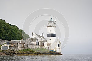 Cloch Lighthouse on the Firth of Clyde by Gourock Scotland