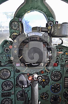 The cloche of Soviet fighter jet