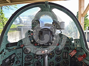 The cloche of Soviet military aircraft