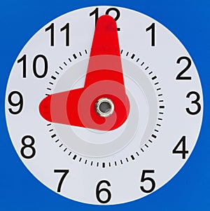 Clock at 9 oclock sign