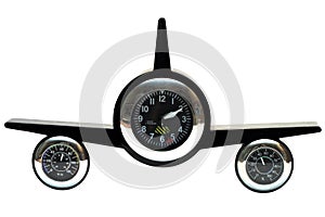 Clock in Aircraft Style