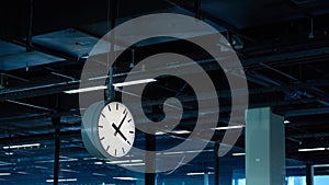 The clock at an airport, time concept