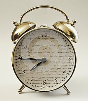 Clock alarm clock tenth hour